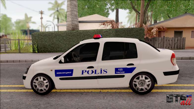 Renault Clio Polis для GTA San Andreas - вид сбоку