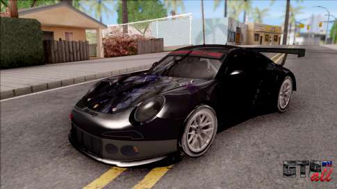 Porsche 911 RSR Itasha Neptunia Hyperdimension для GTA San Andreas - вид спереди