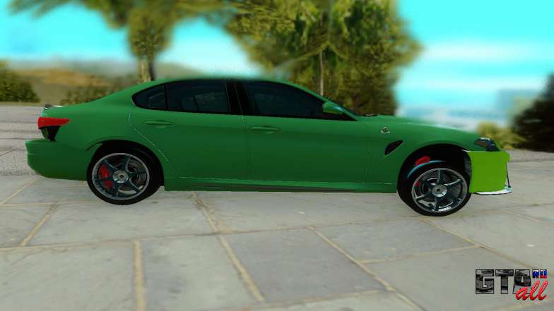 Alfa Romeo Giulia для GTA San Andreas - вид сбоку