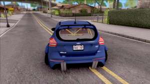 Ford Focus RS 2017 Fifteen52 Bodykits для GTA San Andreas - вид сзади