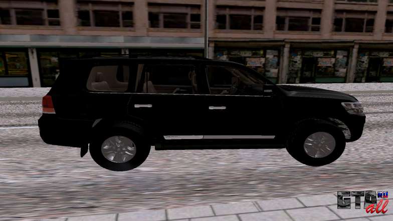 Toyota Land Cruiser 200 V6 для GTA San Andreas - вид сбоку