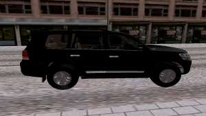 Toyota Land Cruiser 200 V6 для GTA San Andreas - вид сбоку