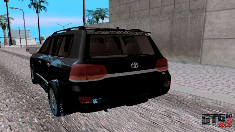 Toyota Land Cruiser 200 V6 для GTA San Andreas - вид сзади