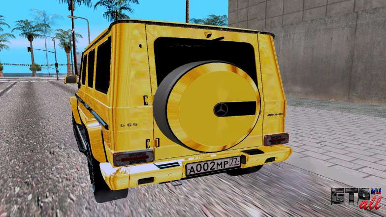 Mercedes-Benz G65 AMG для GTA San Andreas - вид сзади