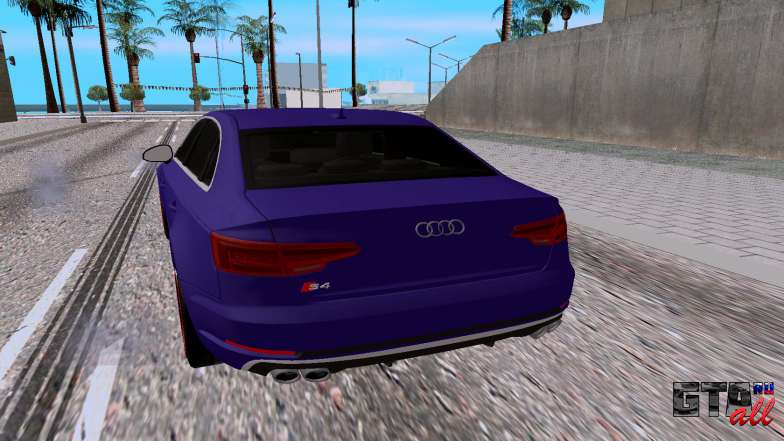 Audi S4 для GTA San Andreas - вид сзади