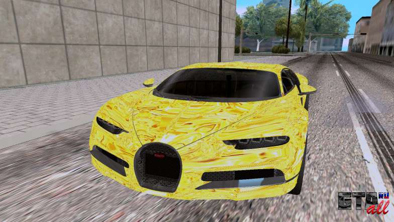 Bugatti Chiron для GTA San Andreas - вид спереди