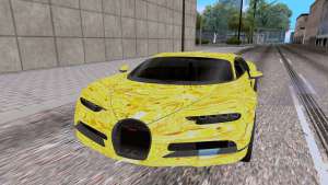 Bugatti Chiron для GTA San Andreas - вид спереди