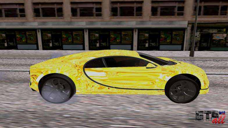 Bugatti Chiron для GTA San Andreas - вид сбоку