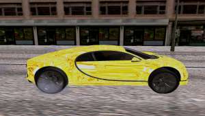 Bugatti Chiron для GTA San Andreas - вид сбоку