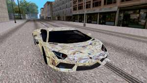 Lamborghini Aventador LP700 4 для GTA San Andreas - вид спереди