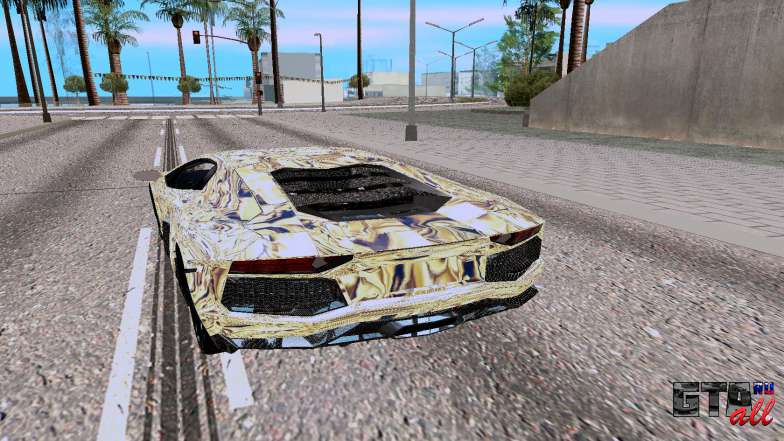 Lamborghini Aventador LP700 4 для GTA San Andreas - вид сзади