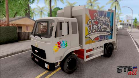 FAP MBKT Terengganu City Garbage Compactor Truck для GTA San Andreas - вид спереди