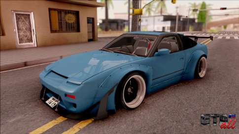 Nissan 180SX Rocket Bunny для GTA San Andreas - вид спереди