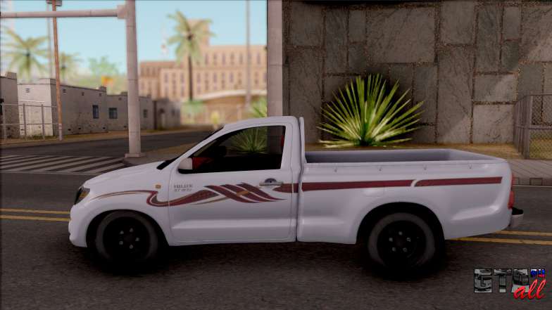 Toyota Hilux 2 Door GLX 2013 для GTA San Andreas - вид сбоку