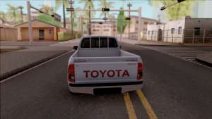 Toyota Hilux 2 Door GLX 2013 для GTA San Andreas - вид сзади