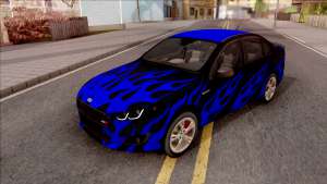 Ford Falcon XR8 2015 для GTA San Andreas - синее пламя