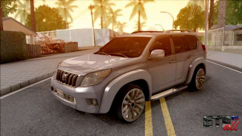 Toyota Land Cruiser Prado для GTA San Andreas - вид спереди