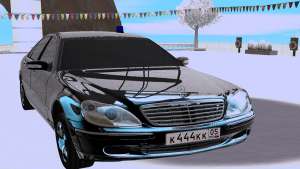 Mercedes-Benz S-class W220 для GTA San Andreas - вид спереди