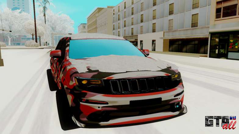 Jeep Cherokee SRT для GTA San Andreas - вид спереди