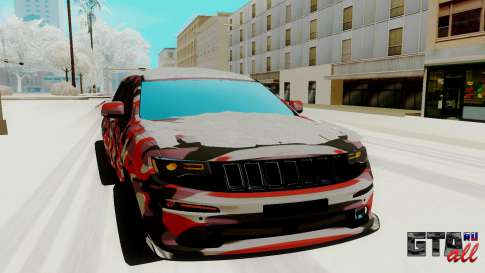 Jeep Cherokee SRT для GTA San Andreas - вид спереди