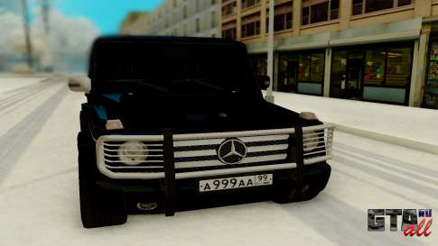 Mercedes-Benz G 55 AMG для GTA San Andreas - вид спереди