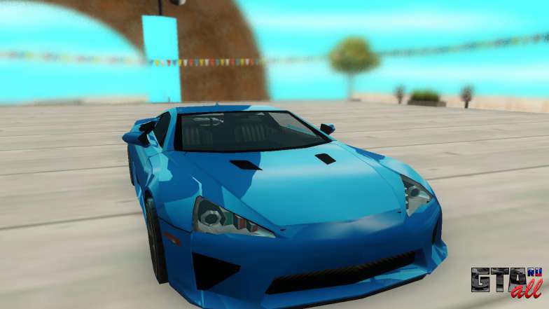 Lexus LFA для GTA San Andreas - вид спереди