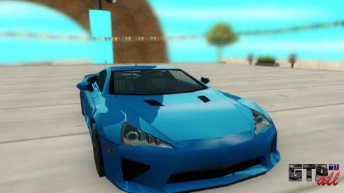 Lexus LFA для GTA San Andreas - вид спереди