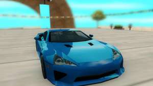 Lexus LFA для GTA San Andreas - вид спереди