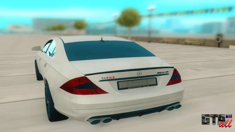 Mercedes-Benz CLS 63 AMG для GTA San Andreas - вид сзади