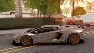 Lamborghini Aventador Liberty Walk 2012 для GTA San Andreas - вид сбоку