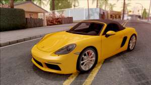 Porsche Boxter S 2017 v2 для GTA San Andreas - вид спереди