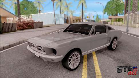 Ford Mustang Fastback 1968 для GTA San Andreas - вид спереди