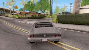 Ford Mustang Fastback 1968 для GTA San Andreas - вид сзади