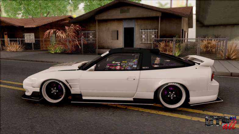 Nissan 180SX Origin Labo. USA GT Racing Line для GTA San Andreas - вид сбоку