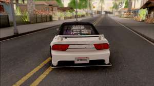 Nissan 180SX Origin Labo. USA GT Racing Line для GTA San Andreas - вид сзади