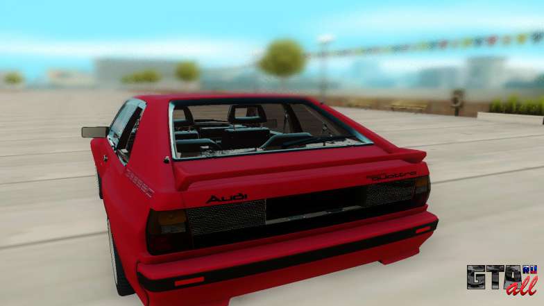 Audi Sport Quattro для GTA San Andreas - вид сзади