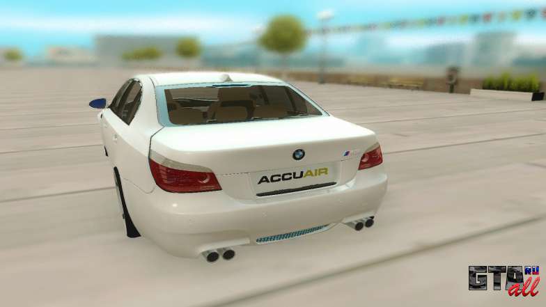 BMW M5 E60 для GTA San Andreas - вид сзади