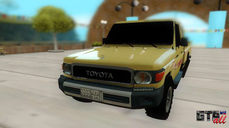 Toyota Land Cruiser Pickup для GTA San Andreas - вид спереди