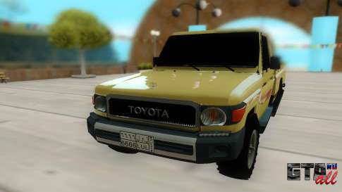 Toyota Land Cruiser Pickup для GTA San Andreas - вид спереди