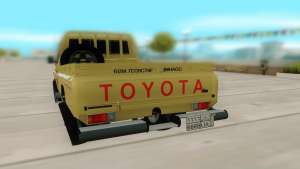 Toyota Land Cruiser Pickup для GTA San Andreas - вид сзади