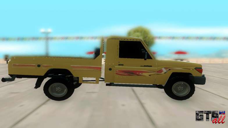 Toyota Land Cruiser Pickup для GTA San Andreas - вид сбоку