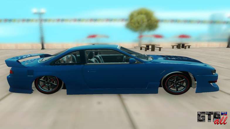 Nissan Silvia S14 для GTA San Andreas - вид сбоку