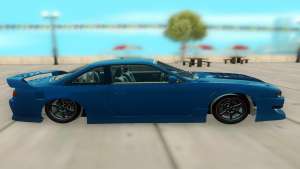 Nissan Silvia S14 для GTA San Andreas - вид сбоку