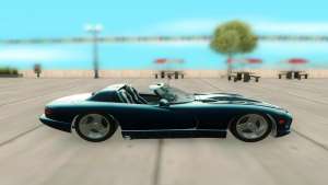 Dodge Viper GTS для GTA San Andreas - вид сбоку