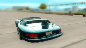 Dodge Viper GTS для GTA San Andreas - вид сзади