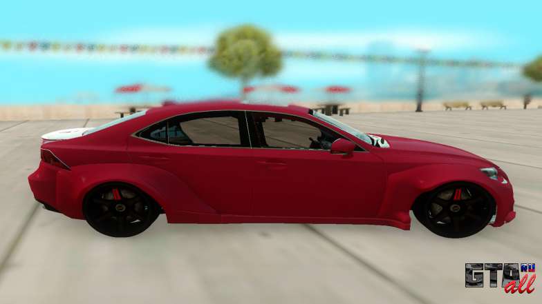 Lexus IS 350 для GTA San Andreas - вид сбоку