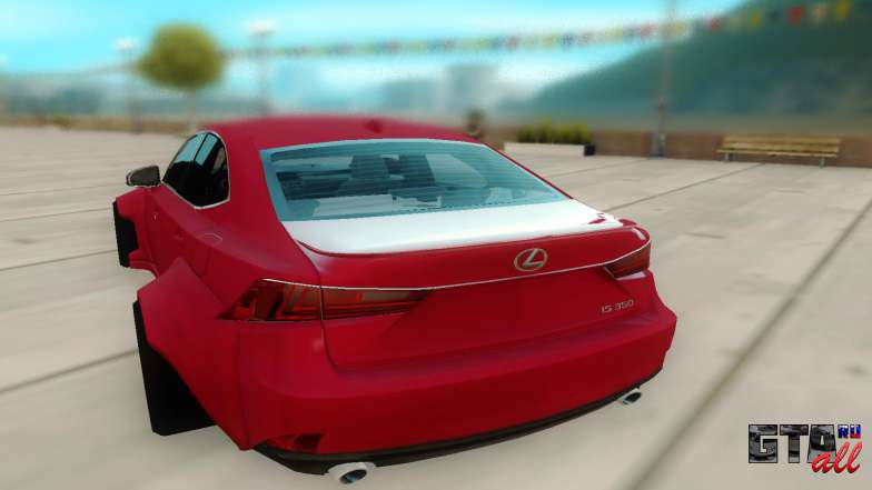 Lexus IS 350 для GTA San Andreas - вид сзади