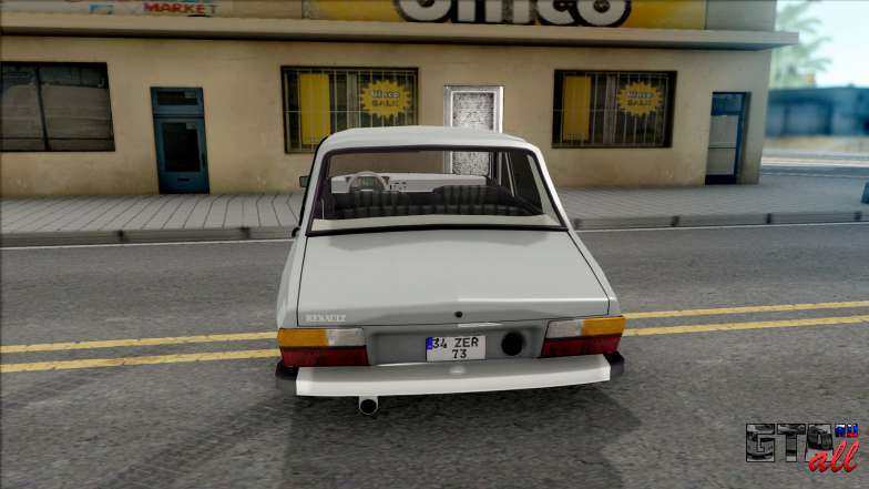 Renault 12 Toros для GTA San Andreas - вид сзади