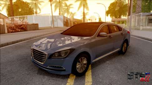 Hyundai Genesis 2016 для GTA San Andreas - вид спереди