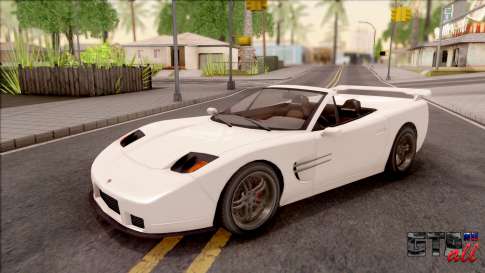 GTA IV Invetero Coquette Spyder IVF для GTA San Andreas - вид спереди